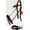 Black/Orange, variant on Horse English Padded Leather Adjustable Flash Bridle Reins Full 803127CNF
