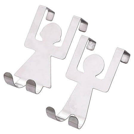 

Shpwfbe Hooks Hooks 2 Pack Cabinet Door Hook Storage Rack Stainless Steel Hanger Hook Door Rear Hook Up