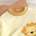 thumbnail image 4 of Owordtank Toddler Baby Girl Fall Outfit Infant Animals Print Sweatshirt Tops and Jogger Pants Girl Clothes, 4 of 5