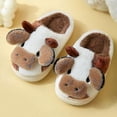 thumbnail image 3 of Pantoufles pour Femmes, Mignonnes Pantoufles Chaudes à Enfiler en Forme de Vache, 3 of 5