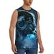 thumbnail image 2 of Fotbe Celestial Ram Night Sky Men's Camiseta sin Mangas Estampada para Hombres, Playera Casual para Gimnasio, Entrenamiento, Playa-Small, 2 of 7