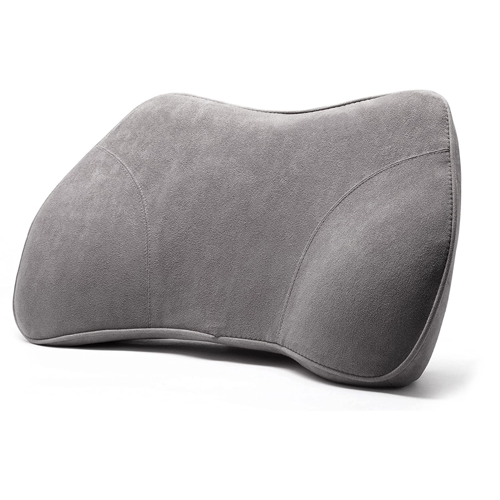 WENNEBIRD Model B Lumbar Memory Foam Support Pillow for Posture, Grey
