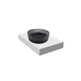 thumbnail image 2 of Scotch 16" Round Decorative Black Vessel Glass Sinks With 36" White Base, 2 of 7