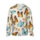 thumbnail image 1 of Fotbe Butterflies Chaqueta con Protección Solar UPF 50+ para Hombre y Mujer, Camisa con Capucha y Bolsillos-XX-Large, 1 of 7