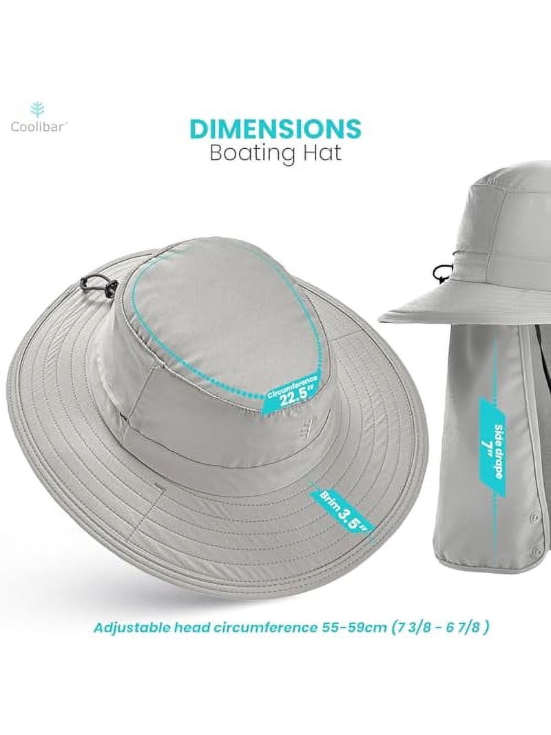 Coolibar UPF 50+ Unisex Convertible Boating Hat - Sun  display picture 2