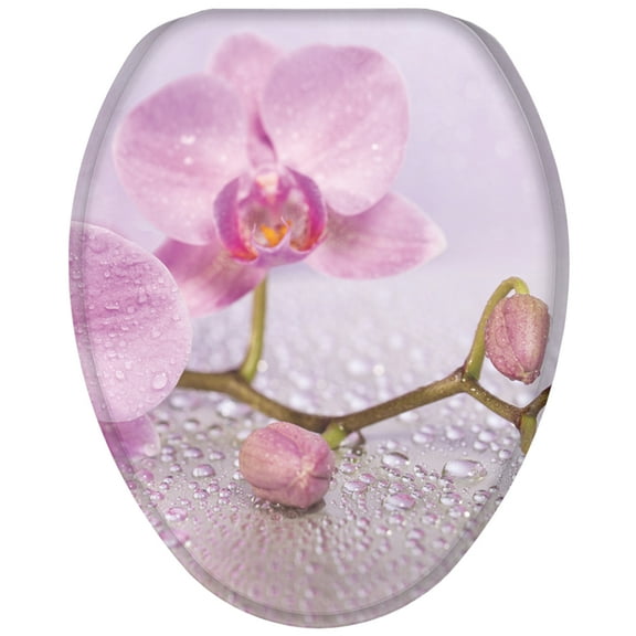 Sanilo Soft Close Toilet Seat ELONGATED, Quiet and Slow Close Lid and Seat, Strong Bumpers and Hinges, Blooming