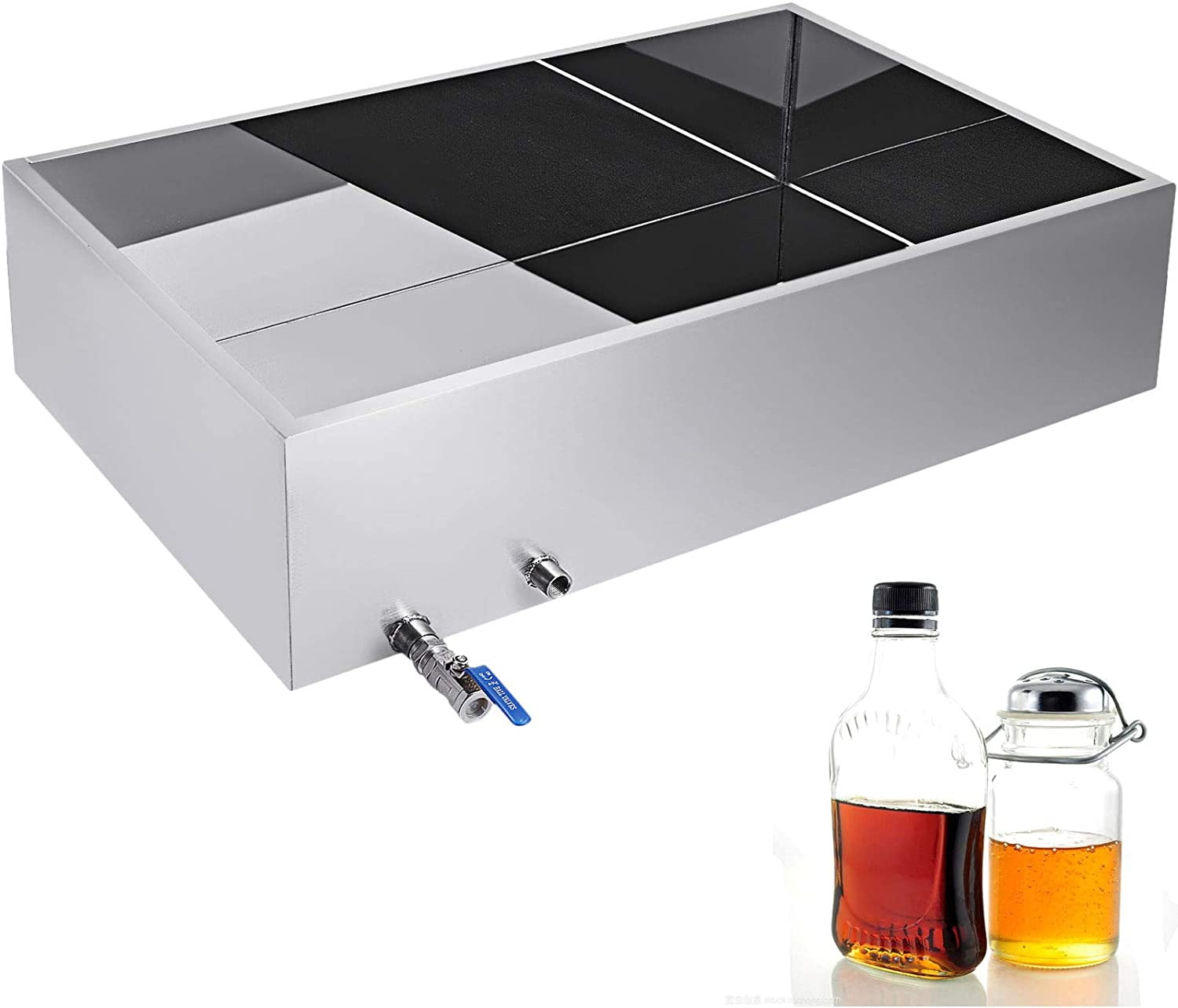 VEVOR 36"x24"x9.5" Syrup Evaporator Pan Stainless Steel Maple Syrup