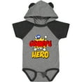 thumbnail image 3 of Inktastic Grandpa is my Hero Boys or Girls Baby Bodysuit, 3 of 5