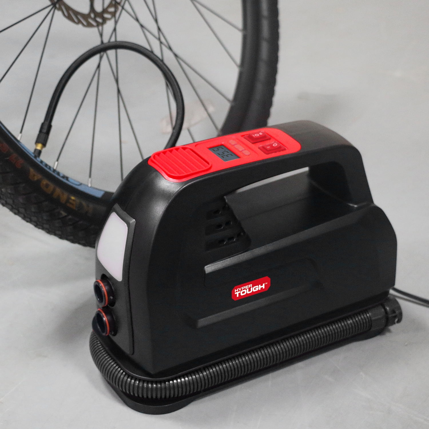 Hyper Tough AC120 Volts Tire and Multipurpose Inflator, Garage Inflator 