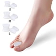 thumbnail image 3 of 1 par de separadores de dedos de silicona, separadores de dedos superpuestos, Corrector Hallux (S) Ndcxsfigh  Cuidado Belleza, 3 of 9