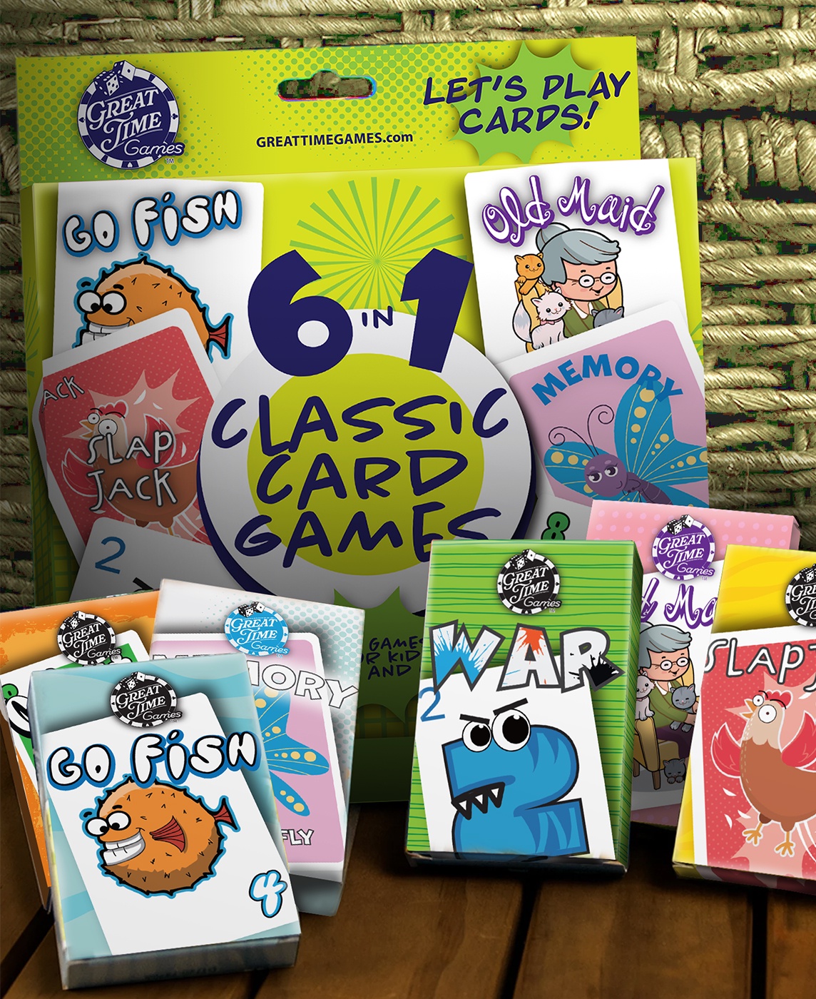 Great Time Games Kids Classic Card Game Set photo 5