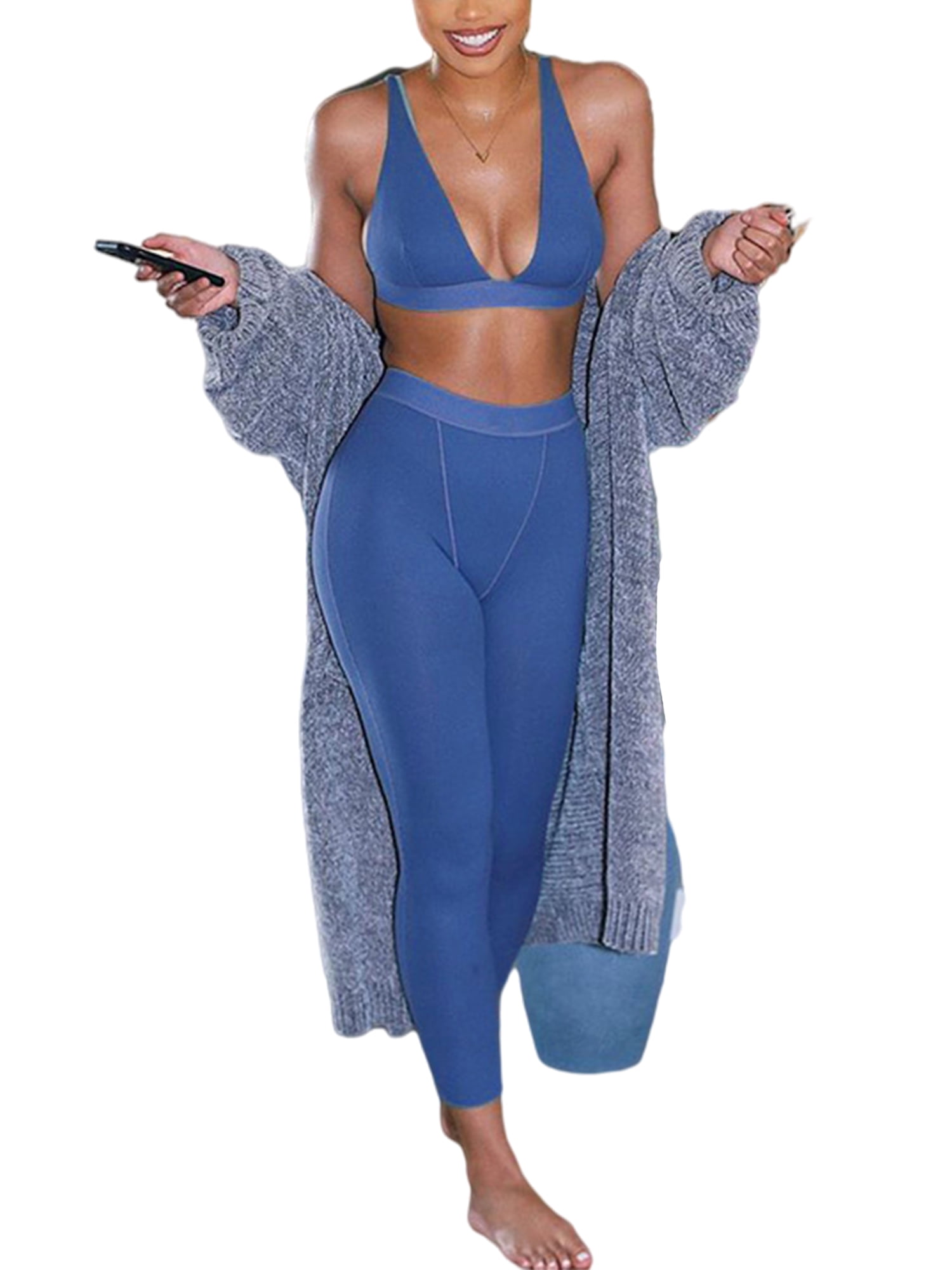 Avamo Womens Sexy Two Piece Tracksuit 