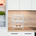 thumbnail image 6 of Raindrops Kitchen Organization Plastic Storage Shelves White 1 Piece, 6 of 8