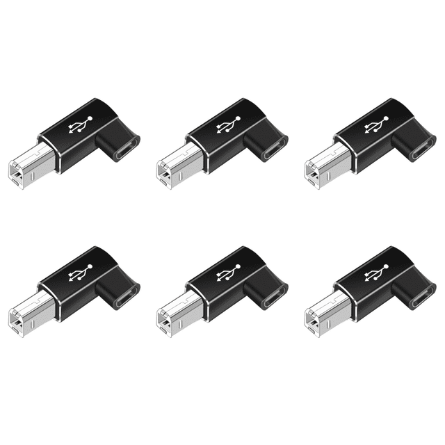 Adaptador USB Tipo C A B para Controlador MIDI Impresora (codo)