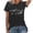 Dark Gray, variant on Womens Airplane Mode Graphic T Shirts Crewneck Short Sleeve Airplane Mode Letter Print Casual Tee Tops Travel Lover Vacation Shirts