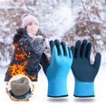 thumbnail image 5 of XiYing 2 Pack Thermal Winter Work Gloves for Men Women Insulated Cold Weather Fishing Gloves Water Resistant Non Slip Grip Coating Windproof Warm Lined Gloves for Work Gardening, Automotive Repair, 5 of 9