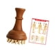 thumbnail image 5 of Cepillo de masaje corporal de madera manual de 29 dientes de latón para estilizar el cuerpo, el cuello, las manos y los hombros. con imagen de punto, 5 of 9