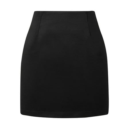 

Table Skirt Clips Skirt Swimsuits for Women Women Elegant Lettuce Trim Solid High Waisted Pencil Midi Skirt Winter Skirts
