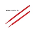 thumbnail image 3 of INSPIRE CHIC Flat Colorful Shoelaces Work Boot Laces Fashion Shoe Laces 2 Pairs Red 120cm/47.24", 3 of 4