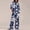 Navy, variant on siminseming Christmas Women Pajama Sets Summer Outfits For Women 2 Cotton Linen Set Oversized T Shirts Straight Leg Pant Plus Size Tracksuit Clothing Shoes & Accessories