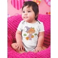 thumbnail image 2 of Cute Mushroom Girl W Pumpkin. Bodysuit Infant -Image by Shutterstock,  24 Months, 2 of 4