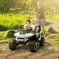 thumbnail image 2 of Qaba 2 Seater 24V 7AH Ride on Truck w/ Spring Suspension, Remote, White, 2 of 10