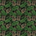 thumbnail image 2 of (2 pack) David Textiles 1-Yard Cotton Pinecones and Needles Precut Fabric, Black, 2 of 5