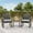 Gray, variant on Asofer 3 Pieces Patio Bistro Wicker Chairs , All-Weather Outdoor Rattan Conversation Set with Glass Table for Lawn, Poolside, Porch,Gray