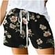 thumbnail image 5 of Mujeres Pantalones Cortos Casual Cordón Vendaje Estampado Cintura Elástica con Bolsillos, Sueltos Y Cómodos Pantalones Cortos de Verano para Mujeres, 5 of 7