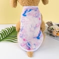 thumbnail image 3 of Durable Dog Clothes - Close-fitting Photo Props - Tie Dye Dog Vest for Teddy - Fine Workmanship - No Pilling Polyester, 3 of 8