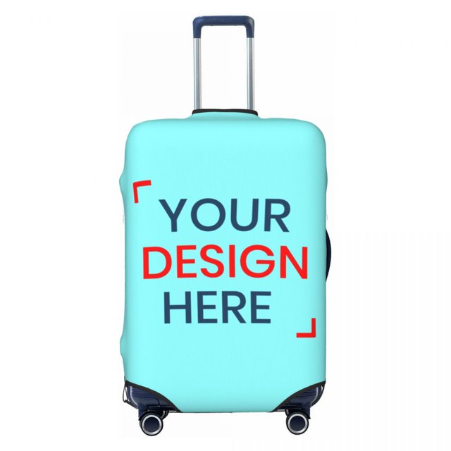 Housse de Valise Personnalisée avec Photo Logo, Mignonne, Impression DIY Personnalisée, Protège-Valise pour 18-32 Pouces
