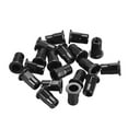 thumbnail image 4 of M5 Rivet Nuts, Thread Half Hexagonal Carbon Steel Zinc-Plated Flat Head Threaded Insert Nut Black 50 Pcs, 4 of 7