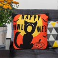 thumbnail image 2 of Funda de almohada de Halloween, fundas de cojín cuadradas con cremallera, fundas de cojín de lino de 45 x 45 cm (18 x 18 pulgadas), decoración del hogar, para sala de estar, sofá [25], 2 of 5