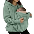thumbnail image 5 of TAmten Women's 3 in 1 Pet Wearing Jacket, Thickened Fleece Winter Coat, Warm Full Zip Cat Carrier Hoodie Gift for Cat Owners|M, 5 of 9