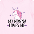 thumbnail image 4 of Inktastic My Nonna Loves Me Unicorn Girls Baby T-Shirt, 4 of 5