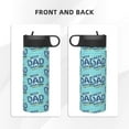 thumbnail image 3 of Yiaed Best Dad Ever Print Water Bottle with Straw Lid, Stainless Steel Double Wall Insulated Water Bottle | Leak-Proof and Spill-Proof Water Bottle, 3 of 8