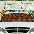 thumbnail image 5 of GZHJMY Car Front Windshield Sunshade UV Heat Protection, Foldable Auto Windshield Sun Visor for Sedan SUV Vintage Pattern Wallpaper, Car Sunscreen51x27.5inch Keep Vehicle Cool, 5 of 6