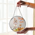 thumbnail image 2 of Trick or Treat English Setter Funny Mummy Cosplay Pumpkin Candy Basket Stained Glass Suncatcher Dog Lover Window Hanging Sign Decor - 12016, 2 of 5