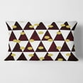 thumbnail image 2 of Designart Gold Polka Dot Pattern II' Mid-Century Modern Throw Pillow - 12x20, 2 of 2