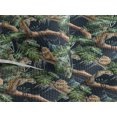 thumbnail image 3 of Ambesonne Jungle Quilted Bedspread Set 3 Pcs, Wild Scene of Leopards Print, King, Forest Green and Marigold, 3 of 4
