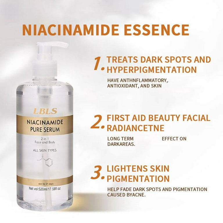NIACINAMIDE Pure Serum For Face And Body 520ml ◇ч M8F6
