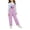 Purple, variant on Girls' Casual Sleeveless Jumpsuits Kids Wide Leg Bib Overalls Adjustable Strap Loose USA Flag Rompe𝗋 Long Pants with Pockets Girls Adjustable Straps Overalls