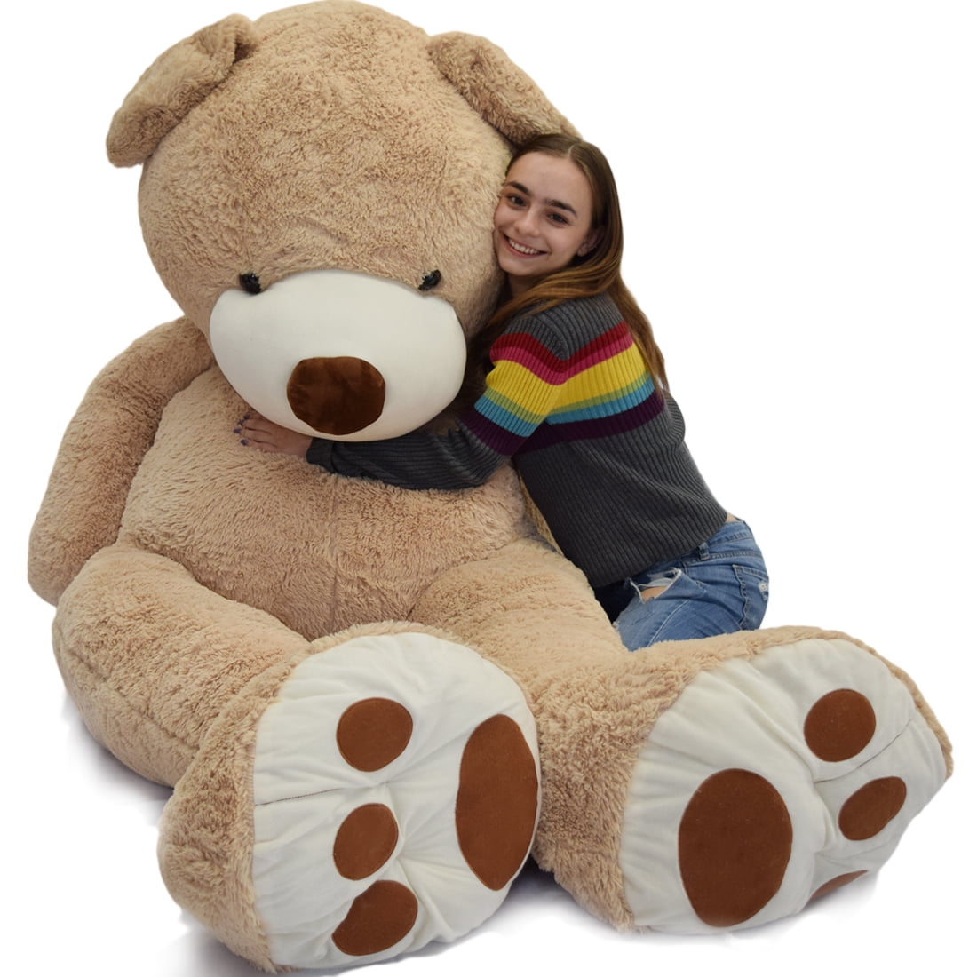WOWMAX 11 Foot Light Brown Huge Teddy Bear Toys Giant Plush Stuffed Animal Teddy  Bear Toys 133 
