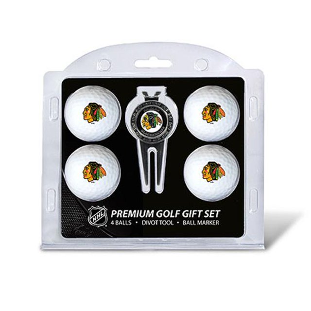 Team Golf 13506 Chicago Blackhawks 4 Ball - Divot Tool Gift Set