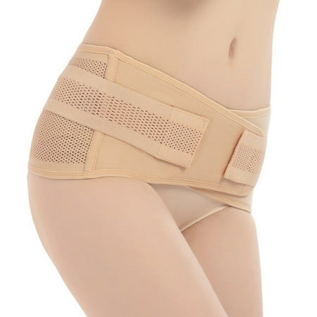 

qazqa women casual solid sport waist crotch band elastic contraction pelvic girdle waistband khaki m