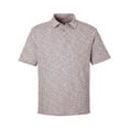 thumbnail image 4 of North End NE115 Men's Eclipse Jacquard Polo-Burgundy Heather-XL, 4 of 6