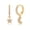 CZ Moon Star, variant on 14K Gold Plated Huggie Hoop Earrings, S925 Sterling Silver Post Dangle Hoop Earrings Hypoallergenic Small Earrings with Charms Cross Bee Snake Evil Eye Star Huggie Jewelry for Women