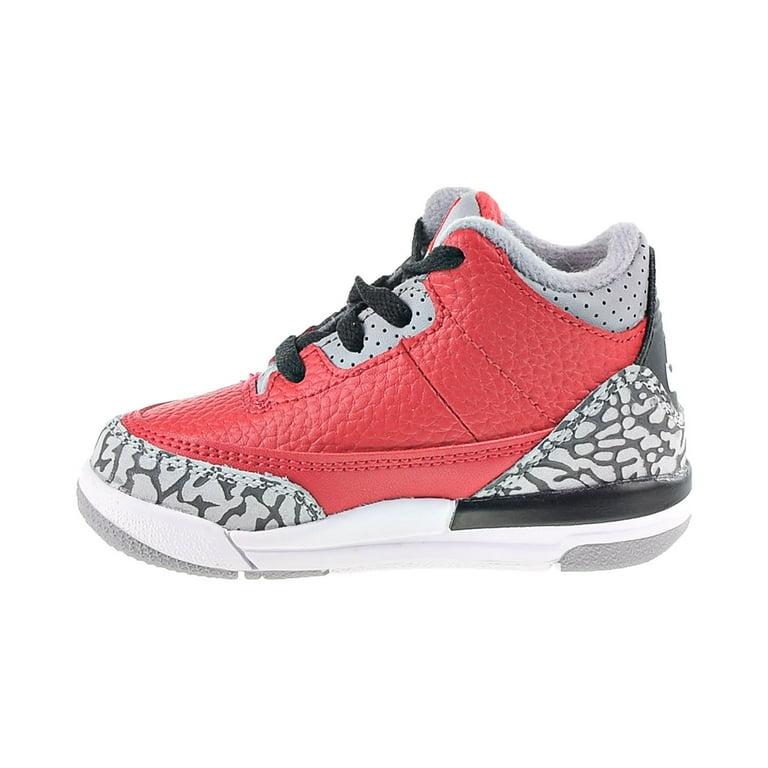 Jordan 3 Retro SE (TD) Toddler Shoes Fire Red-Cement Grey-Black