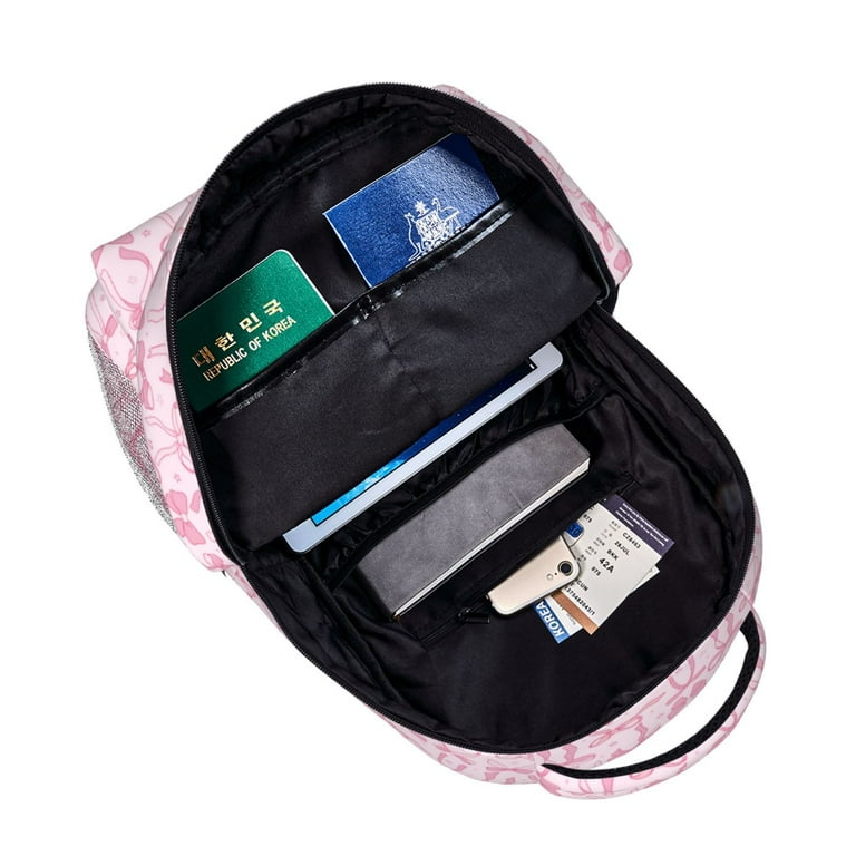 【新品】SIDE RIBBON BACKPACK Goofa Ribbon Bow Pattern Comfortable Student Backpack