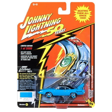 Johnny Lightning JLCG018 Classic Gold VER A 1970 Plymouth Superbird Petty Blue